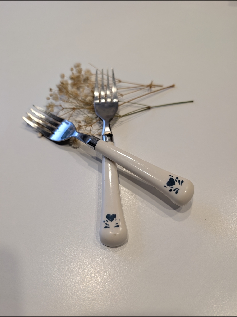 Corelle Blue Heart Forks